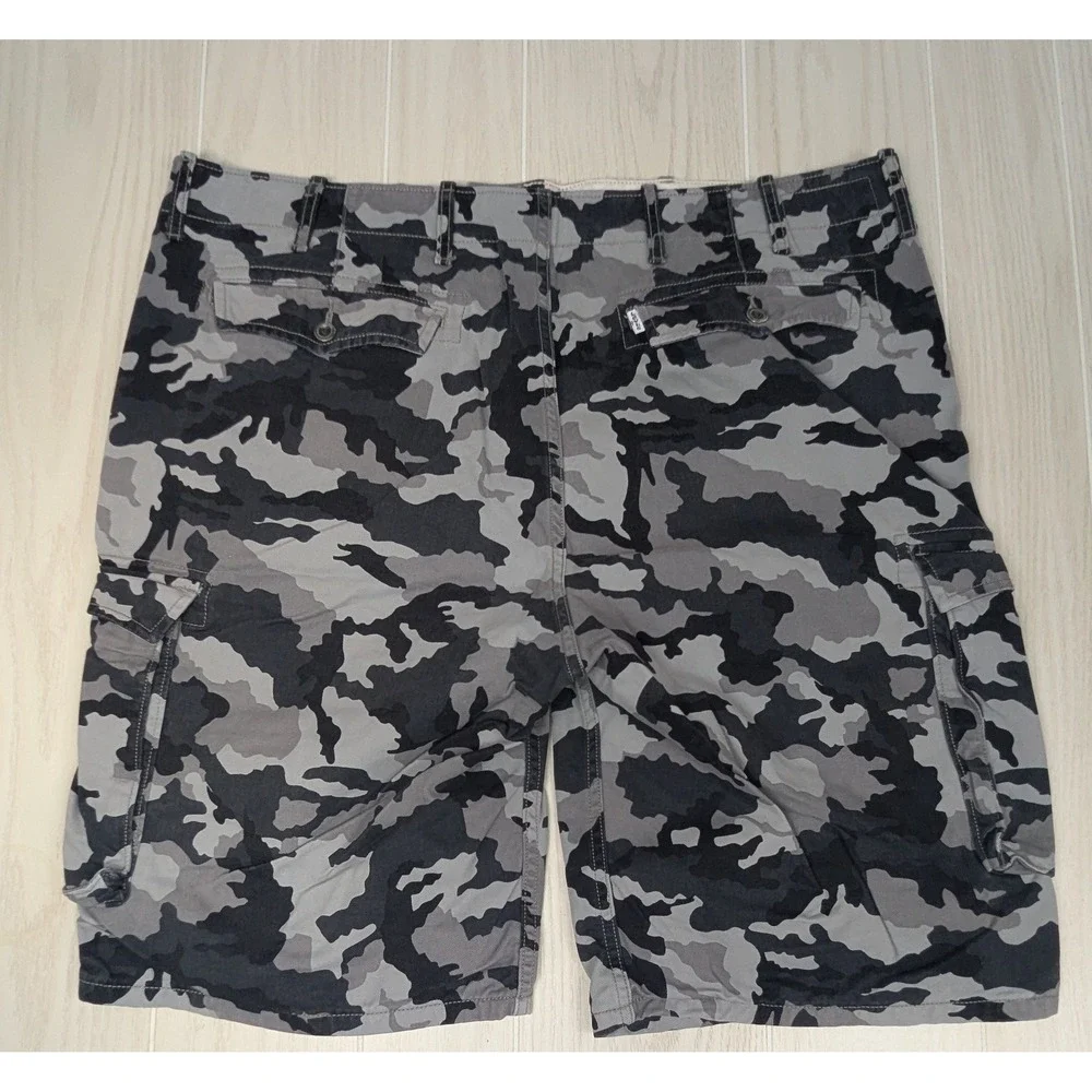 Levi's Cargo Shorts Mens‎ 40 Grey Black Camo Cotton